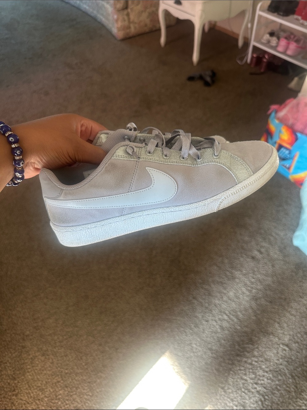 Nike Light Gray Low-Top Sneakers
